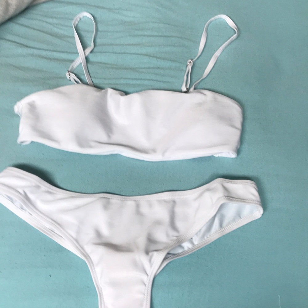 white bikini